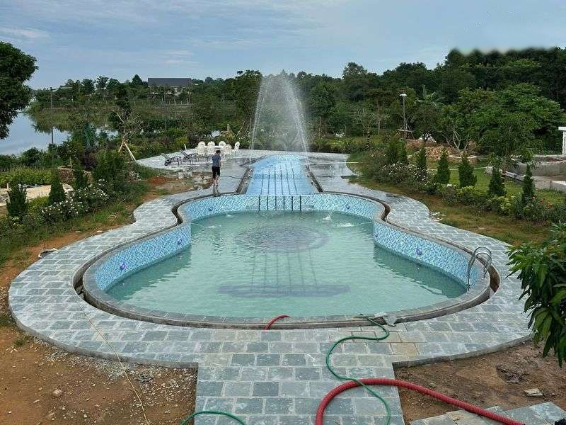 Dự án thi công bể bơi cho anh Nam tại Hải Phòng