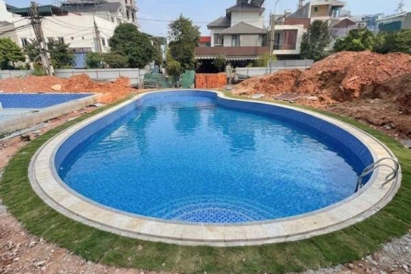 Dự án thi công bể bơi cho anh Tiến tại Hồ Chí Minh