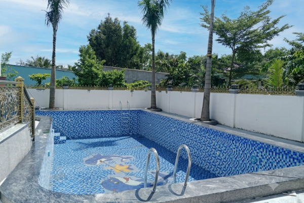 Dự án thi công bể bơi cho chị Hằng tại Ninh Bình